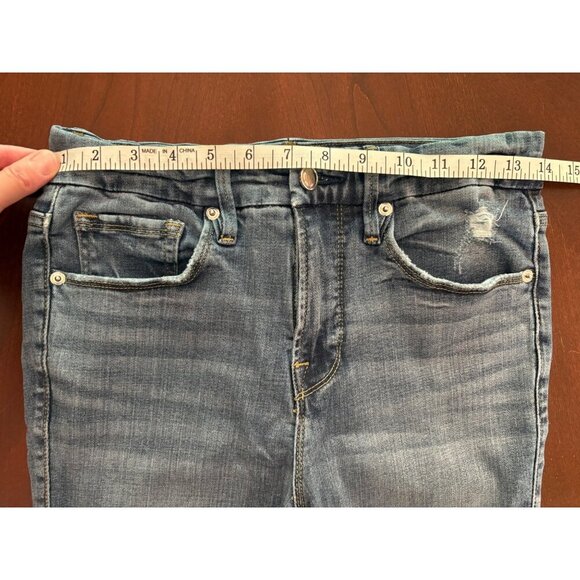 Good American Denim Good Legs Crop High Rise Ripped Skinny Jeans Size 27 US 4 - Picture 8 of 11